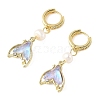 Alloy Glass Hoop Dangle Earrings EJEW-JE07300-5