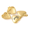 Rack Plating Brass Locket Pendant KK-H486-15G-2