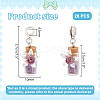20Pcs Mixed Gemstone European Dangle Charms FIND-PH0020-43-2