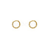 Twist Ring Alloy Crystal Rhinestone Hoop Earrings FS-WGBE8B9-01-4