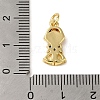 Brass Micro Pave Colorful Cubic Zirconia Glass Pendants KK-R162-026H-G-3