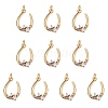 Rack Plating Brass Micro Pave Clear Cubic Zirconia Pendants ZIRC-SZ0004-04-1