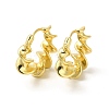 Rack Plating Brass Twist Round Hoop Earrings for Women EJEW-E270-20G-1