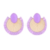 Bohemia Alloy Raffia Stud Earring for Women PW-WGEE6FD-05-1