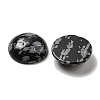 Natural Snowflake Obsidian Cabochons G-C115-02A-14-2