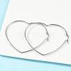 Tarnish Resistant 201 Stainless Steel Hoop Earrings EJEW-A052-11B-5