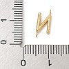 304 Stainless Steel Letter Connector Charms STAS-M108-01G-14-3