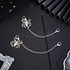 ANATTASOUL 2Pcs Alloy Spider Charm Shoe Chains FIND-AN0001-06-7