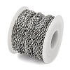 Non-Tarnish 304 Stainless Steel Link Chains CHS-A013-07P-3