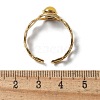 Round Natural Mixed Stone Finger Rings RJEW-C119-07G-5