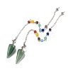 Natural & Synthetic Gemstone Cone Dowsing Pendulums G-Z023-01-2