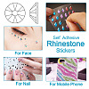 12 Sheets 12 Styles Resin Rhinestone Sticker Sets DIY-TA0004-68-3