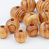 Olycraft 180Pcs 3 Style Round Natural Wood Beads WOOD-OC0001-94-4