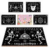 Printed Wood Pendulum Dowsing Divination Board Set DJEW-WH0324-073-4