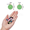 90Pcs 9 Colors Alloy Enamel Pendants ENAM-SZ0001-54G-3