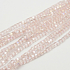 Electroplate Glass Beads Strands EGLA-D018-3x3mm-32-1