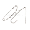 304 Stainless Steel Safety Pins Brooch Findings STAS-C181-01D-P-3