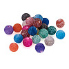 300Pcs 15 Colors Natural Crackle Agate Beads G-TA0001-26-3