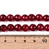 Dyed Natural White Jade Beads Strands X-G-T139-8mm-60-04-5