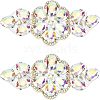 2Pcs Hotfix Rhinestone Ornament DIY-FG0003-33-1