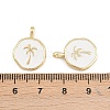 Brass Enamel Pendants X-KK-B157-15G-02-3