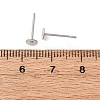 Tarnish Resistant 304 Stainless Steel Flat Round Blank Peg Stud Earring Findings X-STAS-S028-23-3