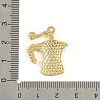 Blended Coffee Alloy Enamel Pendants ENAM-B038-01G-04-3