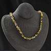 Natural Yellow Opal Chip Beaded Necklaces for Men Women NJEW-G159-01B-3