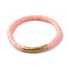 Handmade Polymer Clay Heishi Beads Stackable Stretch Bracelets Set for Women BJEW-JB07451-15