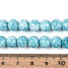 Baking Paint Glass Beads Strands DGLA-N016-8mm-08-4