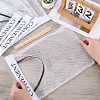 6Pcs Polyester Hanging Storage Bags with Hook and Loop Fastener AJEW-CN0006-68-3