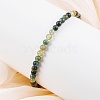 Natural Indian Agate Beaded Stretch Bracelets BJEW-A117-A-46-6