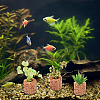 Ceramic Aquatic Water Plant Fixed Rings for Fish Tank Accessories AJEW-WH0609-488-5