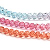 Transparent Painted Glass Beads Strands DGLA-A034-T4mm-A11-4