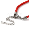 Milan Cord & 304 Stainless Steel Bracelets Making MAK-H004-01A-P02-3