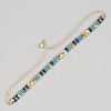 Vintage Ethnic Style Adjustable Glass Tila Beaded Handmade Slider Bracelets for Women LS-ZN9527-9-1