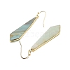 Natural Flower Amazonite Dangle Earrings EJEW-P145-03E-2