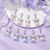 9Pcs Acrylic Angel Pendant Decorations HJEW-JM02564-2