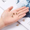 Brass Rhinestone Spacer Beads RB-A020-9mm-01G-4