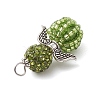 Alloy with Glass Seed Beads Pendants PALLOY-MZ00276-05-4