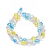 Electroplated Glass Beads Strands EGLA-P067-04A-03-2