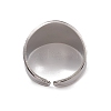 Non-Tarnish 304 Stainless Steel Eye Open Cuff Rings for Women RJEW-G285-22P-3