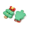 Christmas Theme Opaque Resin Pendants RESI-S08-05I-2