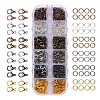Alloy Lobster Claw Clasps and Iron Open Jump Rings FIND-YW0001-09-1