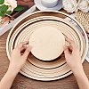 Unfinished Basswood Round Shapes Set DIY-WH0292-49-3