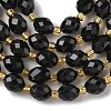 Natural Black Onyx Beads Strands G-F809-A23-01-4
