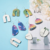 Biyun DIY Sublimation Dangle Earring Making Finding Kits DIY-BY0001-36-9