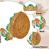 Sparkle Polyester Lace Ribbons OCOR-WH0080-16B-4