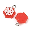 Christmas Theme Opaque Resin Pendants RESI-S08-02B-2