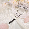 304 Stainless Steel Rectangle with Tree of Life Pendant Urn Ashes Necklaces NJEW-WH0036-030EB-5